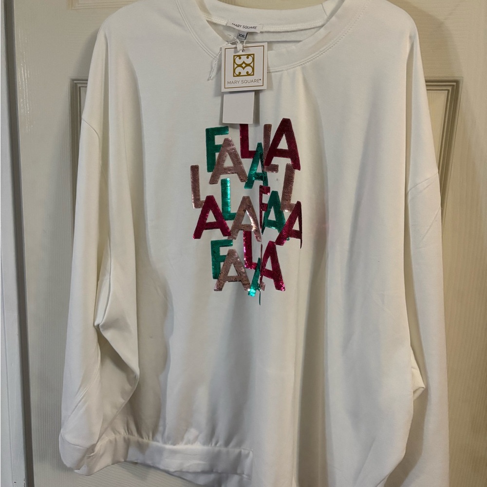 Nwt  Mary Square Women's Christmas sweatshirt size xxl